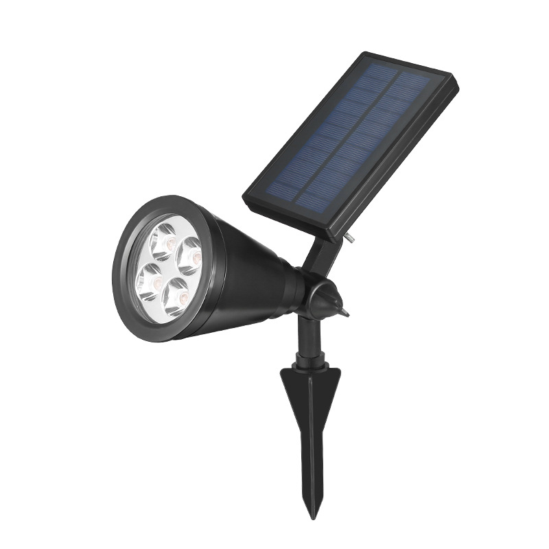 Solar Outdoor Garden Ground Plug Spotlight