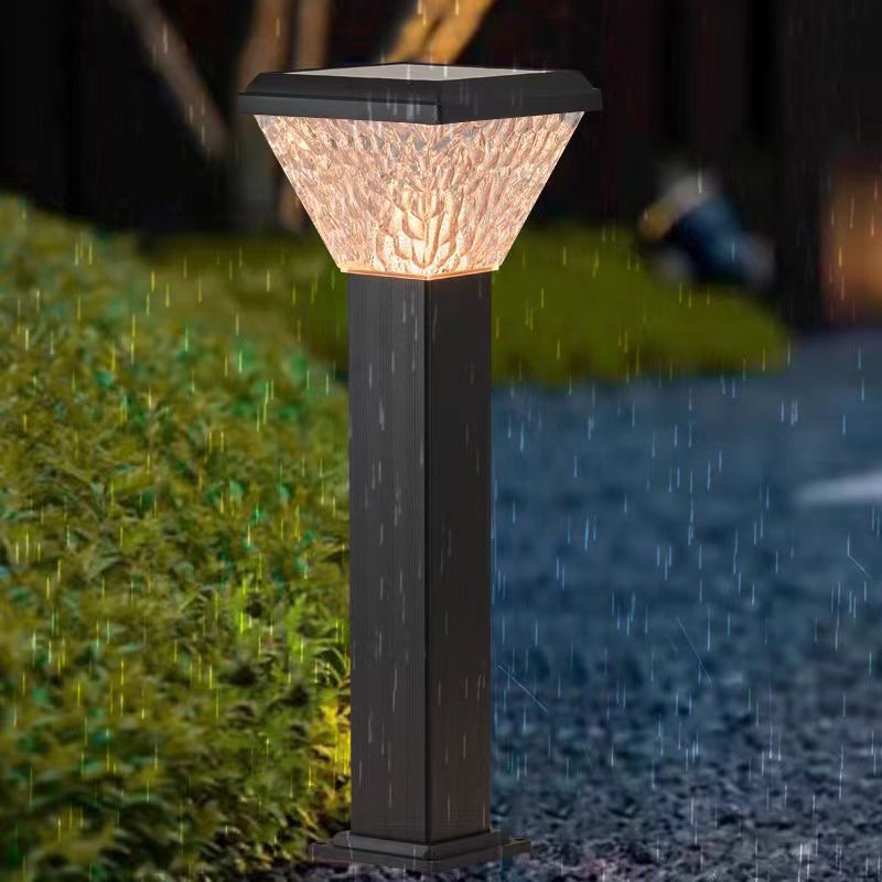 Solar Column Head Lawn Light