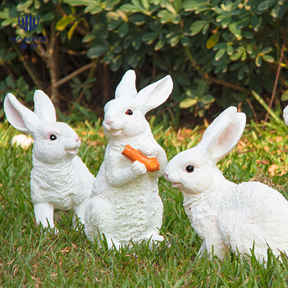 New Glowing Rabbit Light Fiberglass Light Solar Animal Light Outdoor Landscape Lighting Decoration Garden Lawn Light