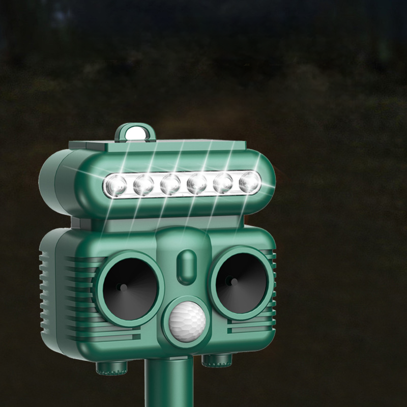 Solar Flash Ultrasonic Repellent Light