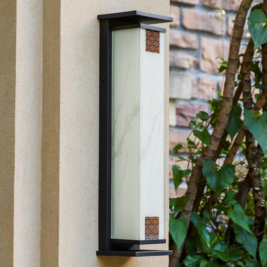 Solar Outdoor Waterproof Column Wall Light