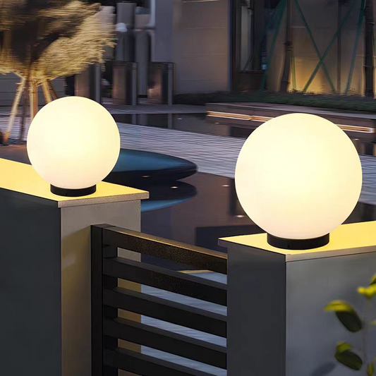 Solar Waterproof Ball Pillar Lamp
