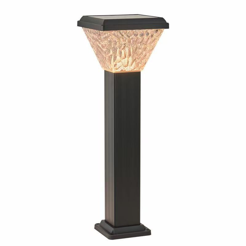Solar Column Head Lawn Light