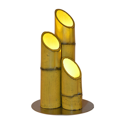 Outdoor rainproof luminous bamboo-style downlight