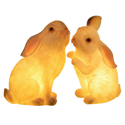 New Glowing Rabbit Light Fiberglass Light Solar Animal Light Outdoor Landscape Lighting Decoration Garden Lawn Light