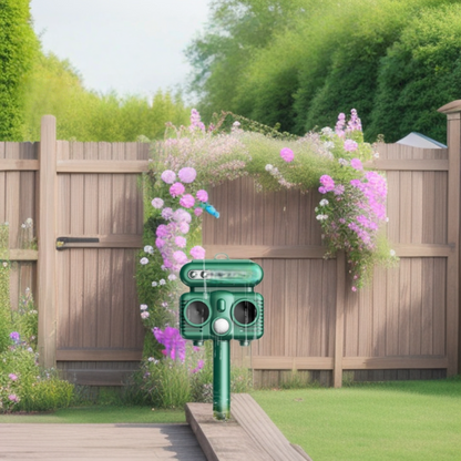 Solar Flash Ultrasonic Repellent Light