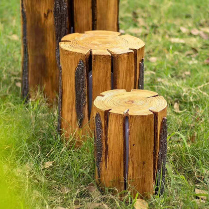 Outdoor Garden Artificial Tree Stump Decorative Light