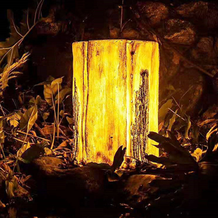 Outdoor Garden Artificial Tree Stump Decorative Light