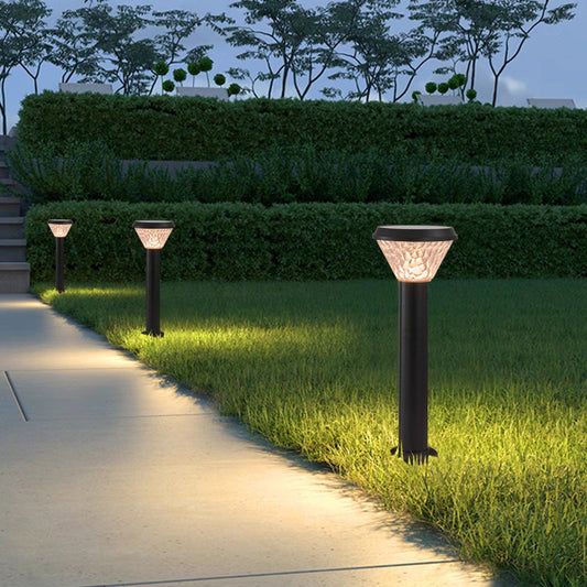 Solar Column Head Lawn Light